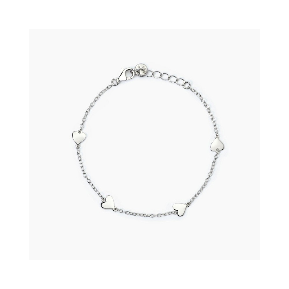 1 - Mabina 925 silver little girl's bracelet with little hearts 533770.