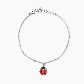 1 - Bracciale bimba Mabina Argento 925 con coccinella 533777