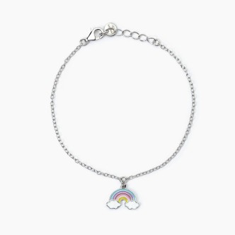 1 - Bracciale bimba Mabina Argento 925 con arcobaleno 533780