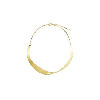 1 - Breil Retwist women's semi-rigid golden necklace TJ3458 316L steel