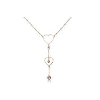 1 - BGH02 Brosway necklace in stainless steel PVD Rose Gold with Swarovski crystals SIGHT collection