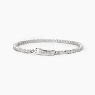 1 - Bracciale donna Mabina Argento 925 tennis zirconi bianchi 533827-17