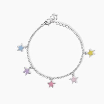 1 - Bracciale stelle bimba Argento 925 Mabina con zirconi 533683