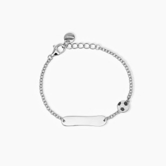 1 - Children's plate and ball bracelet in 925 silver Mabina 533687