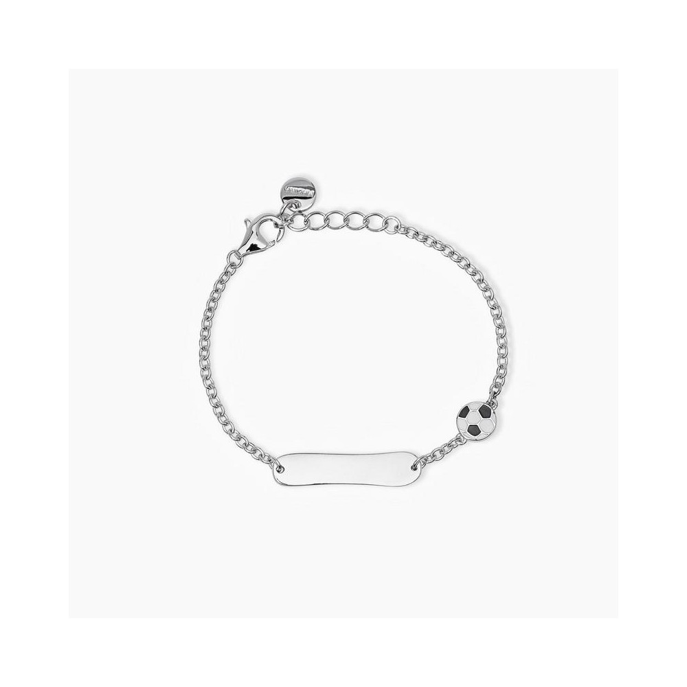 1 - Children's plate and ball bracelet in 925 silver Mabina 533687