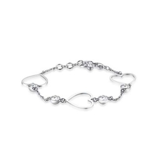 1 - Bracciale Brosway BGH11 cuore in acciaio con cristalli Swarovski collezione SIGHT