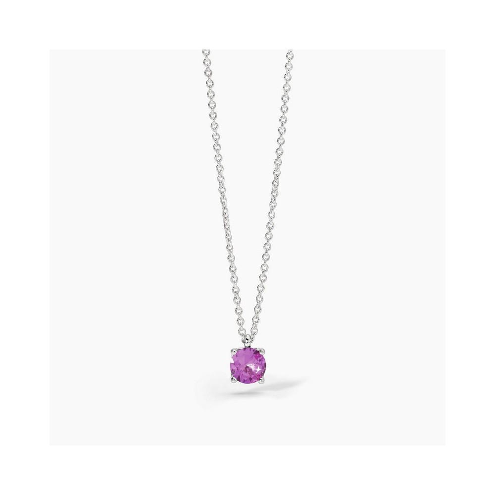 1 - Women's necklace in 925 Silver Mabina light point synthetic tourmaline 553671.