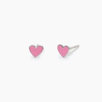 1 - Little heart earrings in 925 silver Mabina little girl 563688