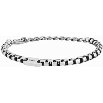 1 - Breil man TJ1945 bracelet in steel with antique finish Blacken collection