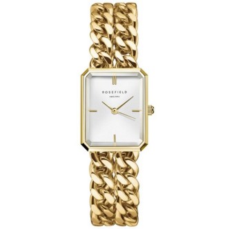 1 - Rosefield Studio Double Chain women's only time watch, golden SWGSG-O76 steel