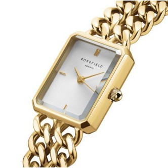 1 - Rosefield Studio Double Chain women's only time watch, golden SWGSG-O76 steel