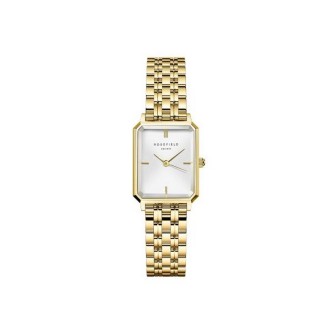 1 - Rosefield Octagon XS Gold OWGSG-O60 steel women's only time watch on white background