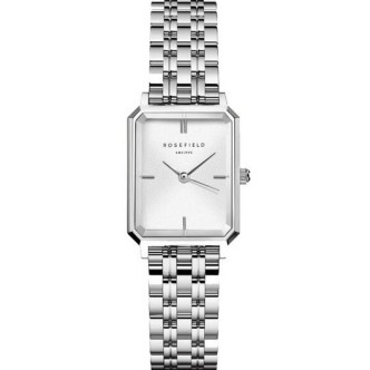 1 - Rosefield Octagon XS Silver OWGSS-O63 steel women's only time watch on white background