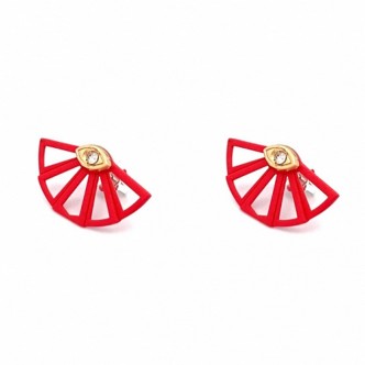 1 - Ginevra Ruby Earrings 925 Silver Valentina Ferragni Studio DVF-OR-LO13