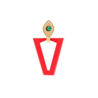 1 - Single Earring Uali ruby x NN 925 Silver Valentina Ferragni Studio DVF-OR-LU13