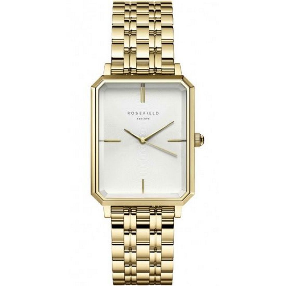 1 - Rosefield Octagon Elles women's only time watch in gold OCWSG-O40 steel