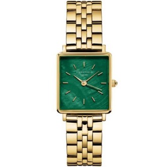 1 - Orologio solo tempo donna Rosefield Boxy XS Emerald BEGSG-Q050 acciaio