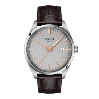 1 - Tissot PR 100 time only men's watch, leather strap T150.410.16.031.00, 316L steel case