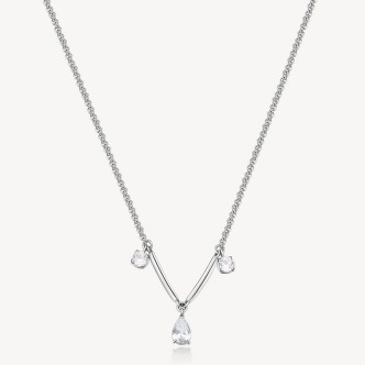 1 - Affinity Brosway choker necklace with white zircons BFF178