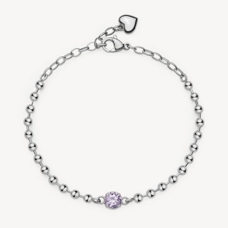 1 - Desideri Brosway bracelet with purple zircon BEI083