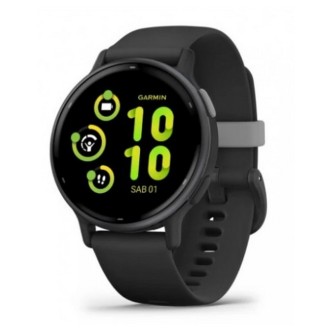 1 - Garmin men's watch Vivoactive 5 Black 010-02862-10 silicone strap