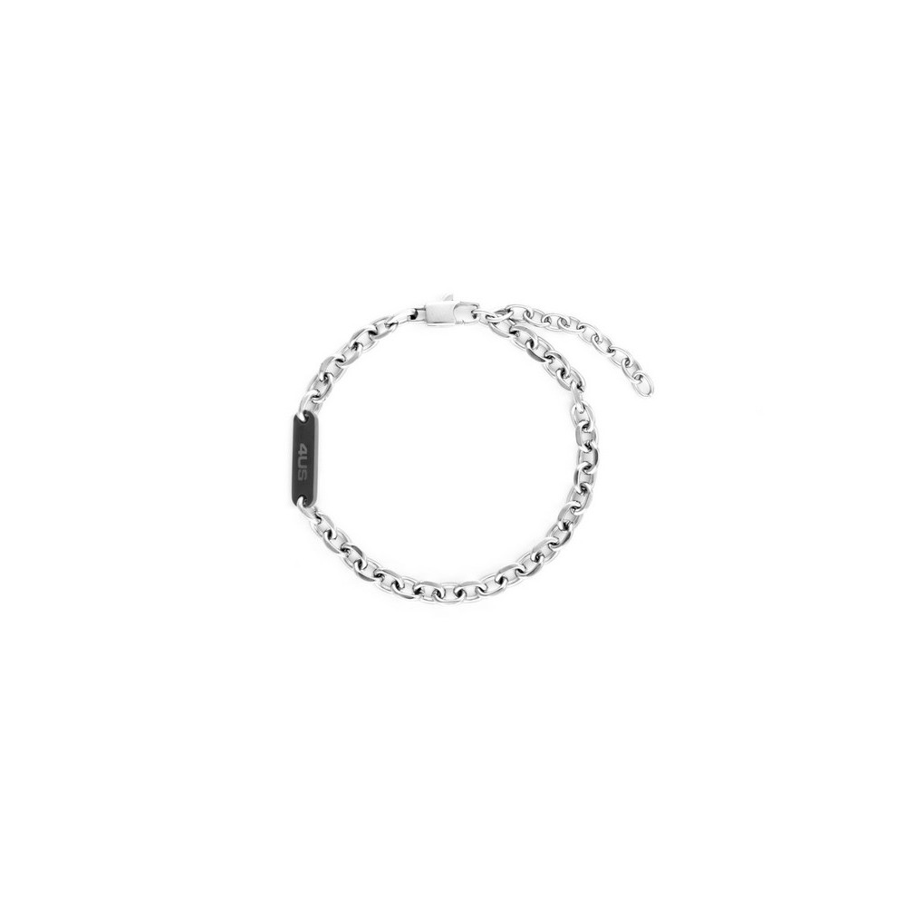 1 - 4US Paciotti men's bracelet with steel chain 4UBR6144