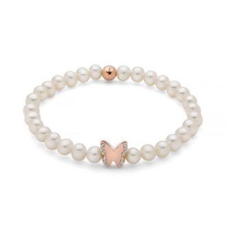 1 - Miluna women's bracelet with pearls and butterfly 925 pink silver PBR3502R-TPZ