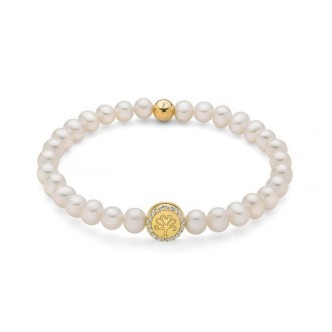 1 - Miluna women's bracelet with pearls and tree of life Gold 925 silver PBR3504G-TPZ