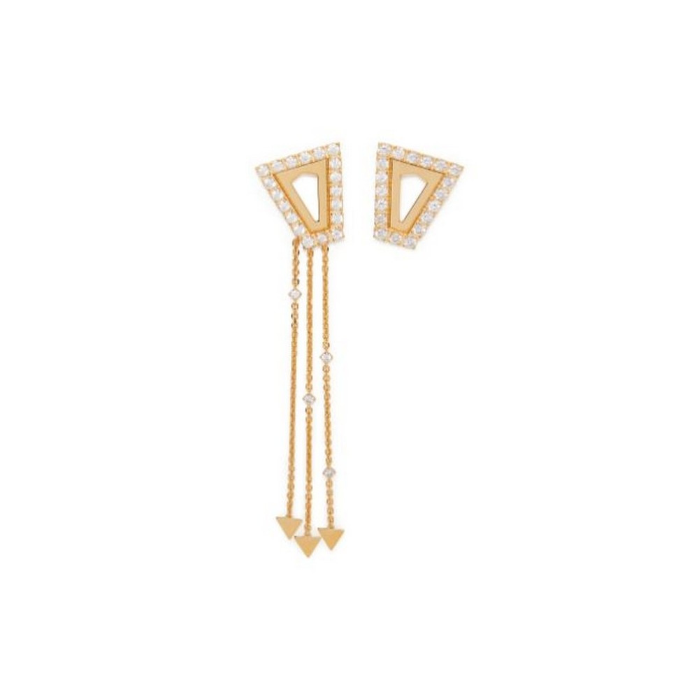 1 - Valentina Ferragni Matilde Gold women's earrings 925 silver DVF-OR-PE8