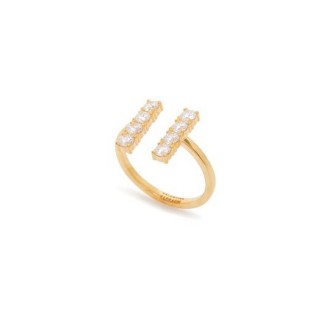 1 - Valentina Ferragni Tessa Gold woman ring size. 12 Silver 925 DVF-RI-16