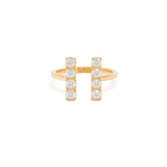 1 - Valentina Ferragni Tessa Gold woman ring size. 12 Silver 925 DVF-RI-16