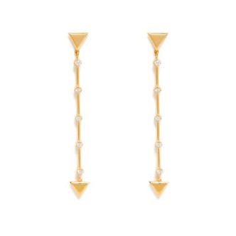 1 - Valentina Ferragni Emma Gold women's earrings in 925 silver DVF-OR-PE9