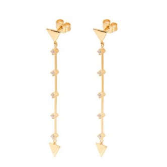 1 - Valentina Ferragni Emma Gold women's earrings in 925 silver DVF-OR-PE9