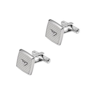 1 - Emporio Armani men's square cufflinks in steel EGS2989040