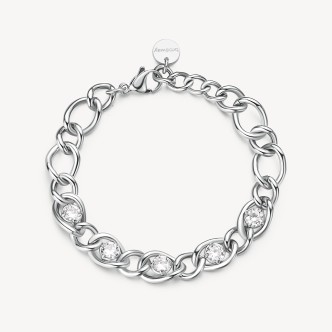 1 - Bracciale donna Brosway Ribbon acciaio 316L cubic zirconia