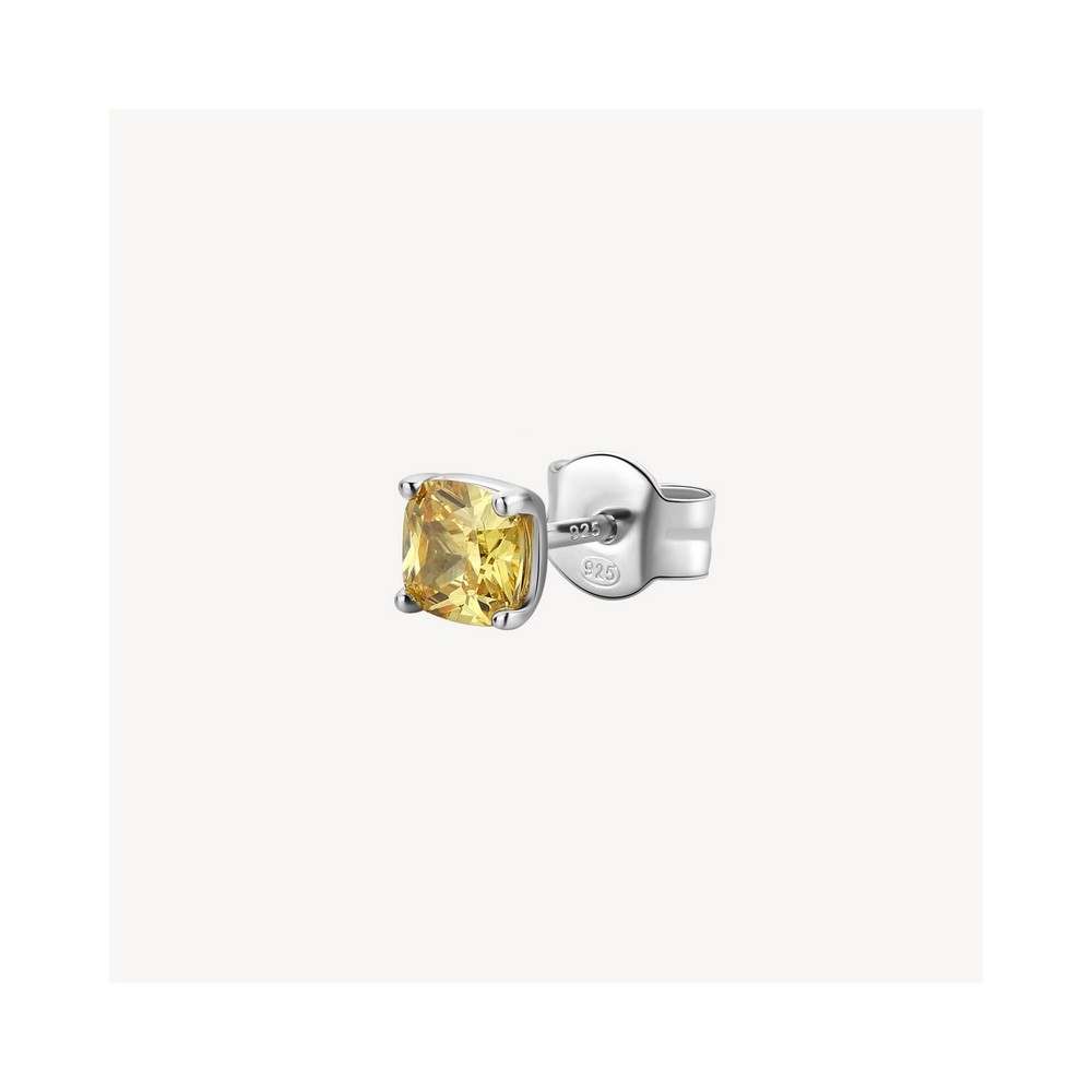 1 - Brosway Fancy FEY06 925 silver women's earring with yellow zircon.