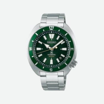 1 - Orologio uomo Seiko Prospex Tortoise Subacqueo fondo verde SRPH15K1 acciaio