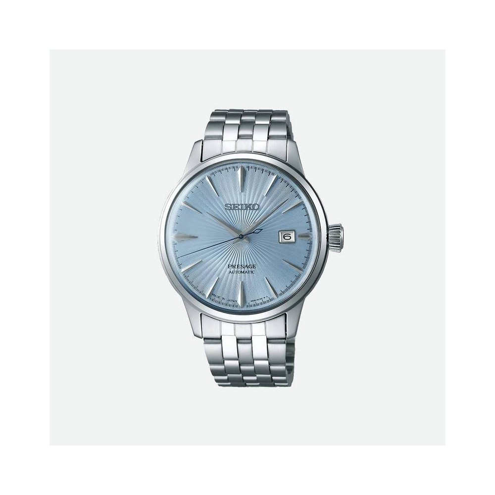 1 - Seiko Presage Cockatil turquoise SRPE19J1 steel automatic men's watch