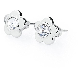 1 - Orecchini Brosway BEO24 fiore in acciaio con cristalli Swarovski collezione Epsilon