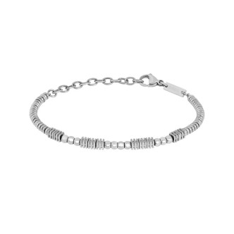 1 - Breil Mixology TJ3428 316L steel men's bracelet spheres.