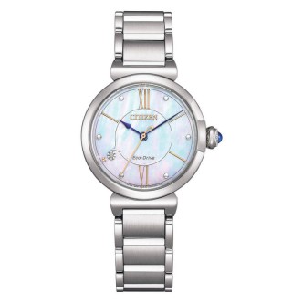 1 - Orologio donna Citizen Maybell solo tempo EM1070-83D acciaio con madreperla