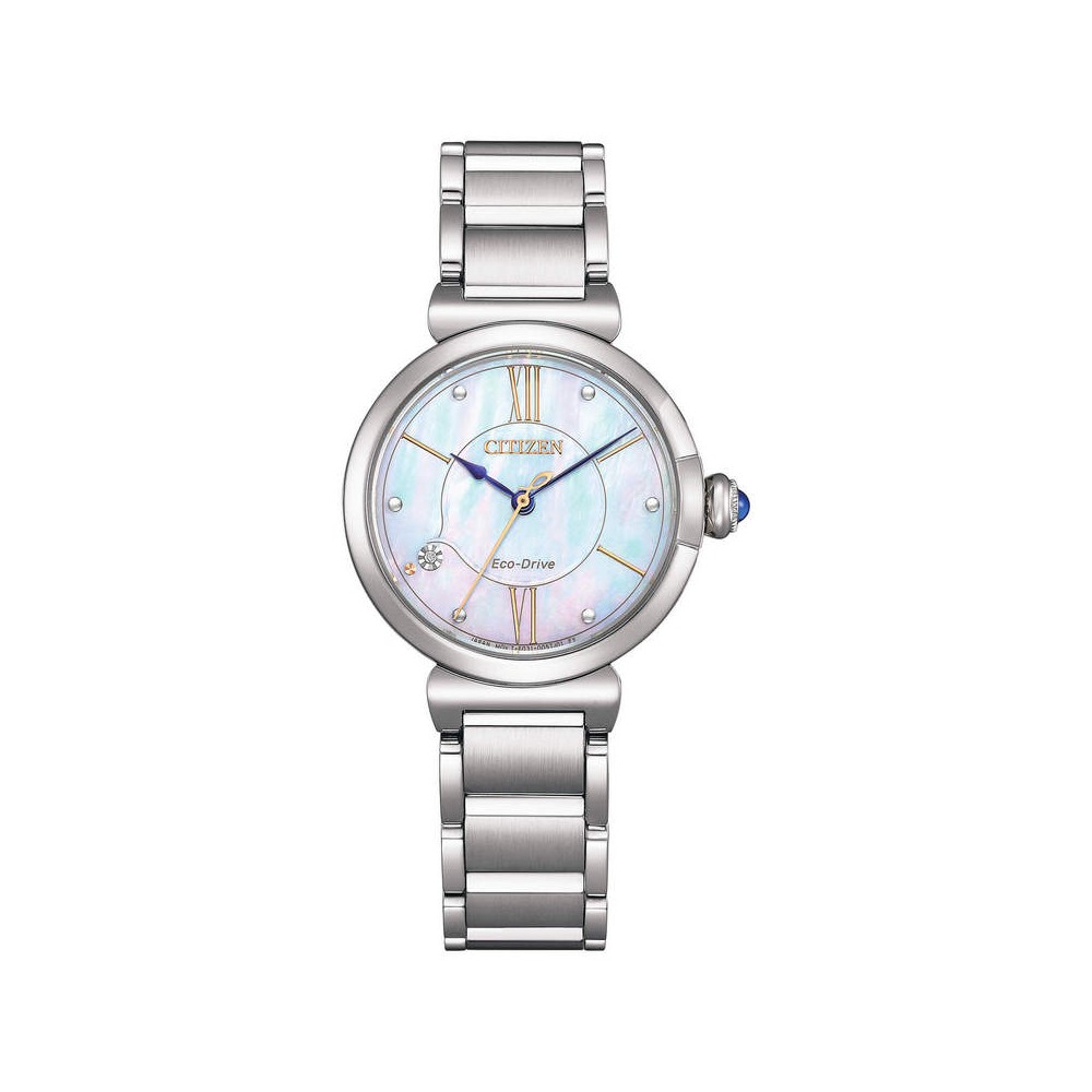 1 - Citizen Maybell women's watch only time EM1070-83D steel with mother of pearl