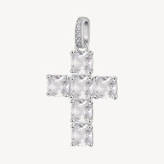 1 - Charm donna croce Brosway Fancy FIW21 Argento 925 e zirconi bianchi