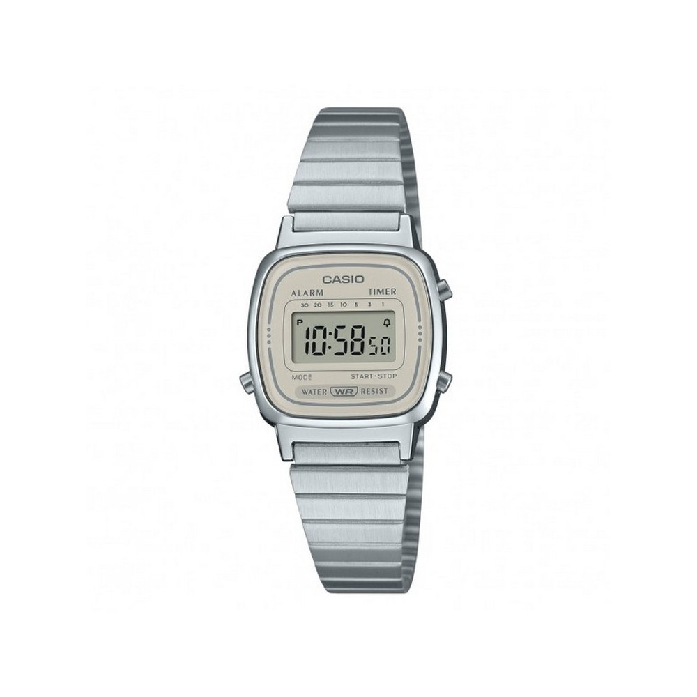 1 - Casio Classic Mini LA670WEA-8AEF gray resin women's watch