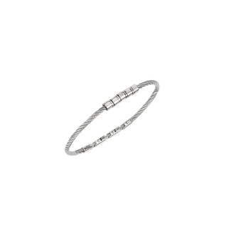 1 - Breil LOOP men's bracelet TJ3436 316L steel cable finish