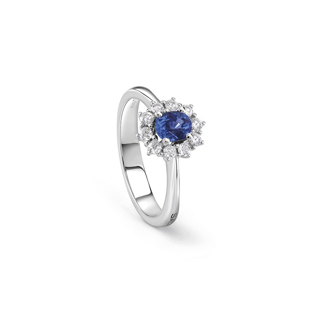 1 - Salvini women's ring in white gold, sapphire and diamonds 2099786