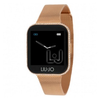 1 - Smartwatch Liu Jo donna rosato con cristalli SWLJ080 acciaio Maglia Milano