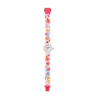 1 - Hip Hop Kids Fun Color Heart girl watch HWU1180 silicone case and strap