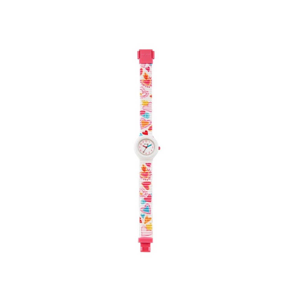 1 - Orologio bambina Hip Hop Kids Fun Color Heart HWU1180 cassa e cinturino in silicone