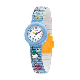 1 - Hip Hop Kids Fun Aliens light blue HWU1176 silicone case and strap